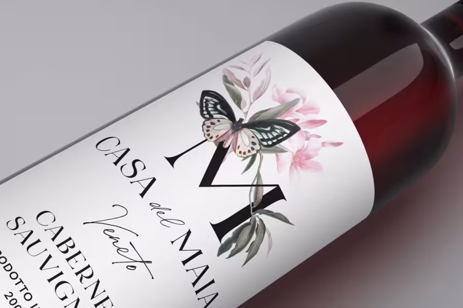 Casa Mia Wine Bottle Design